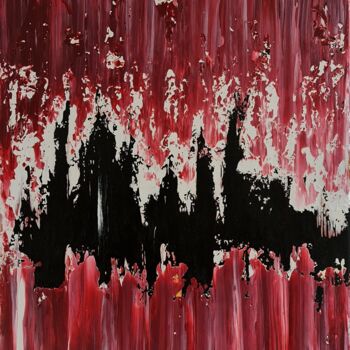 Painting titled "Damnation : L329" by Laou, Original Artwork, Acrylic