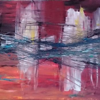 Painting titled "Mirage : L052" by Laou, Original Artwork, Acrylic