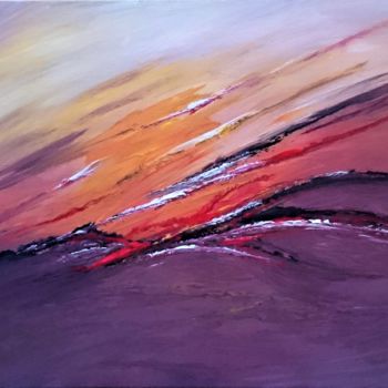 Painting titled "Distant activity :…" by Laou, Original Artwork, Acrylic