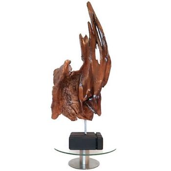 Скульптура под названием "Going beyond. Wood…" - Lara Shabelnik, Подлинное произведение искусства, Дерево