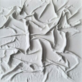 Скульптура под названием ""Hidden open" White…" - Lara Shabelnik, Подлинное произведение искусства, Дерево
