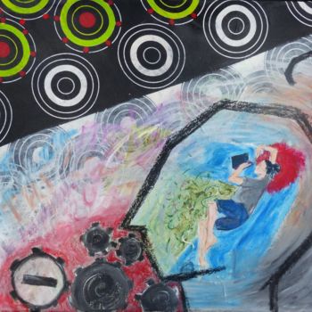 Pittura intitolato "confinement" da Lara Toad, Opera d'arte originale, Acrilico