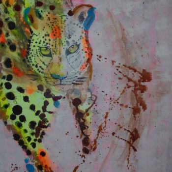 Pittura intitolato "leopold.jpg" da Guideli, Opera d'arte originale, Acrilico