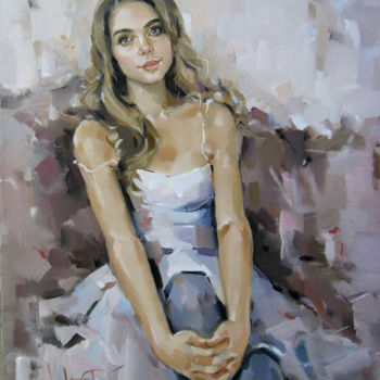 Картина под названием "Ольга" - Лариса Шигорина, Подлинное произведение искусства, Масло