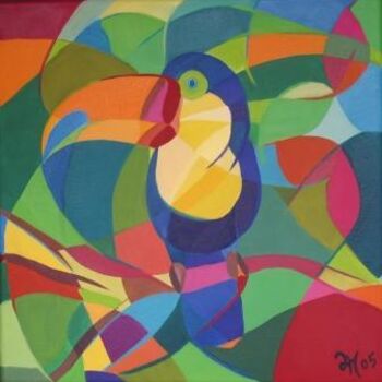 Painting titled "Lonely Toucan" by Lara Meissirel, Original Artwork