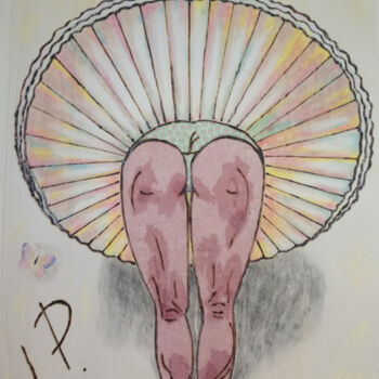 Peinture intitulée "Die Zirkustänzerin" par Lari Peters, Œuvre d'art originale, Pastel