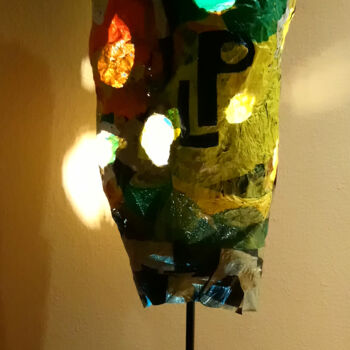 Diseño titulada "Stehlampe Plastik" por Lari Peters, Obra de arte original, Iluminación