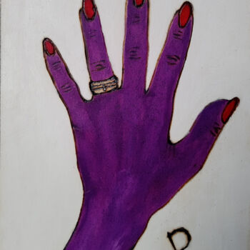 Malerei mit dem Titel "Die magische Hand d…" von Lari Peters, Original-Kunstwerk, Acryl