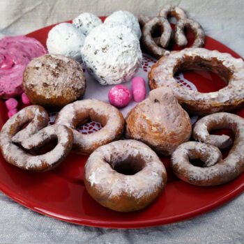 Sculpture intitulée "Gebäck" par Lari Peters, Œuvre d'art originale, Argile