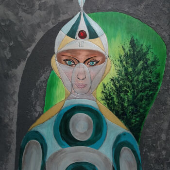 Malerei mit dem Titel "Lara" von Lari Peters, Original-Kunstwerk, Acryl