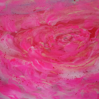 Malerei mit dem Titel "die Rose" von Lari Peters, Original-Kunstwerk, Acryl