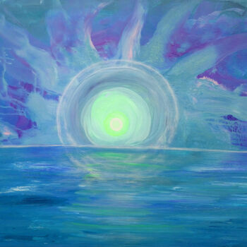 Painting titled "Meditations und Ent…" by Lari Peters, Original Artwork, Acrylic