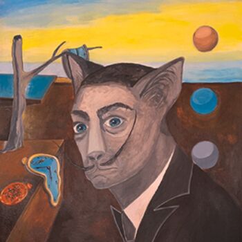 Painting titled "Dalí" by Larisa Galetii, Original Artwork, Acrylic