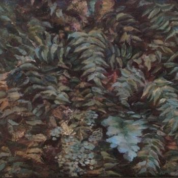 Картина под названием "Leaves" - Larisa Kucherenko, Подлинное произведение искусства, Масло