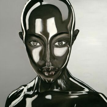 Картина под названием "Alien-original oil…" - Larisa Lavrova, Подлинное произведение искусства, Масло Установлен на Деревянн…