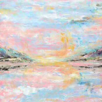 Картина под названием "Morning dreaming-or…" - Larisa Lavrova, Подлинное произведение искусства, Масло Установлен на Деревян…
