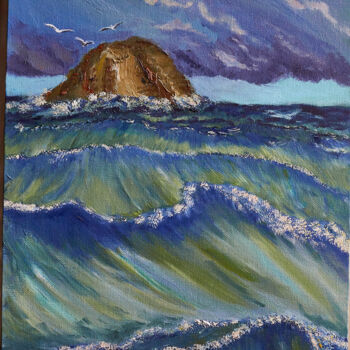 Painting titled "There is an island…" by Larisa Neman, Original Artwork, Oil