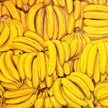 Peinture intitulée "Banana Painting Fru…" par Larisa Raevskaia, Œuvre d'art originale, Huile