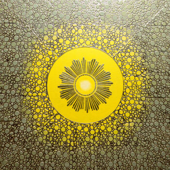 Картина под названием "Money Mandala" - Larisa Ruy, Подлинное произведение искусства, Литьё