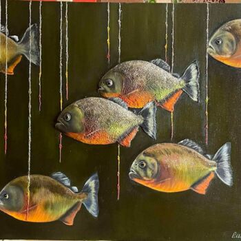 Painting titled "Pack" by Larisa Ruy, Original Artwork, Acrylic