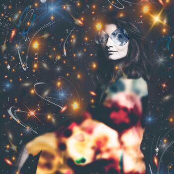 Фотография под названием "Woman universe" - Larisa Siverina, Подлинное произведение искусства, Манипулированная фотография