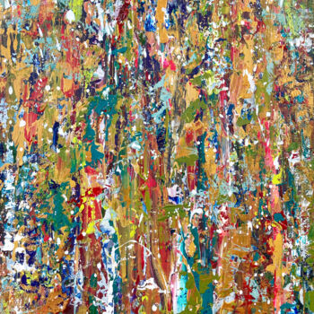 Pintura intitulada "Summer field" por Larisa Siverina, Obras de arte originais, Acrílico