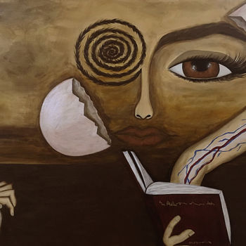 Malerei mit dem Titel "Alimento" von Larissa Poeta, Original-Kunstwerk, Acryl