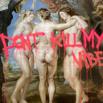 Painting titled "Dont kill my vibe" by Larkandre, Original Artwork, Oil