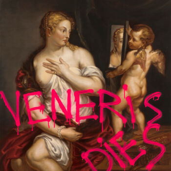 Pittura intitolato "Veneris dies" da Larkandre, Opera d'arte originale, Olio