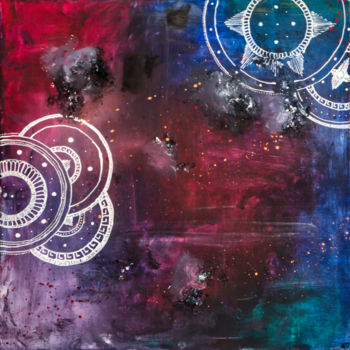 Картина под названием "Dream 2" - Benjamin Larroche, Подлинное произведение искусства, Акрил Установлен на Деревянная рама д…