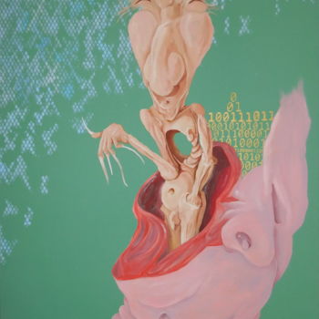 Peinture intitulée "Les Pouvoirs" par Larry Holls, Œuvre d'art originale