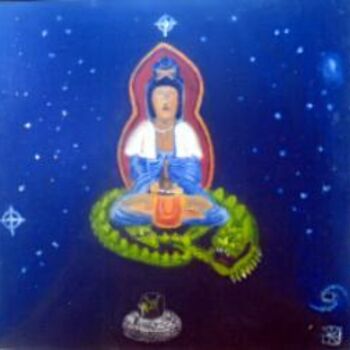 Painting titled "Bodhisattva of the…" by Larry Mintz, Original Artwork, Other