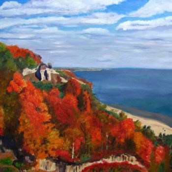 Painting titled "Autumn Bluffs" by Herscovitch Larry, Original Artwork