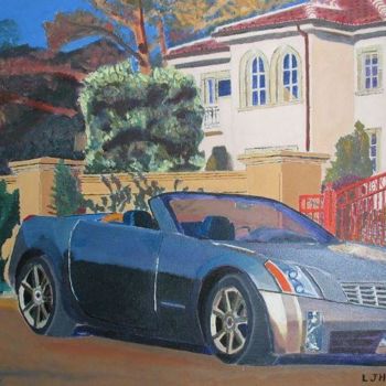 Ζωγραφική με τίτλο "Cadillac" από Herscovitch Larry, Αυθεντικά έργα τέχνης, Λάδι