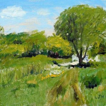 Painting titled "Summer's day" by Herscovitch Larry, Original Artwork, Oil