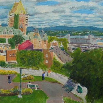 Painting titled "Citadel view" by Herscovitch Larry, Original Artwork, Oil
