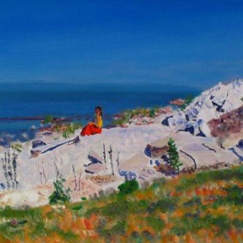 Картина под названием "Georgian Bay Aftern…" - Herscovitch Larry, Подлинное произведение искусства, Масло