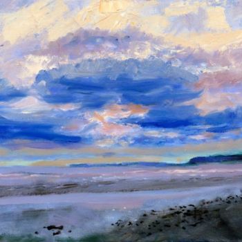 Malarstwo zatytułowany „Clam Harbour Beach…” autorstwa Herscovitch Larry, Oryginalna praca, Olej