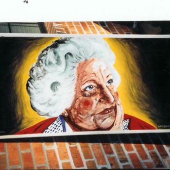 Drawing titled "In Memory of Lady B…" by Mississippi Artist Larry Moore, Original Artwork