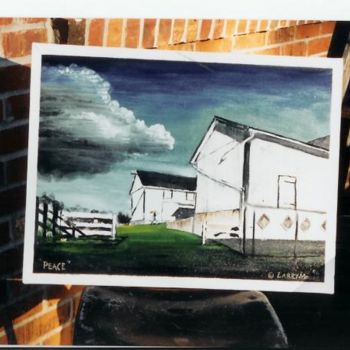 Dibujo titulada "Peace on the Farm" por Mississippi Artist Larry Moore, Obra de arte original