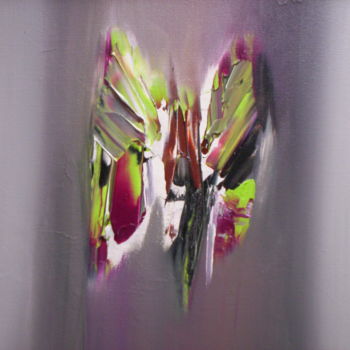 Schilderij getiteld "papillon2.jpg" door Jocelyne Iché, Origineel Kunstwerk, Acryl