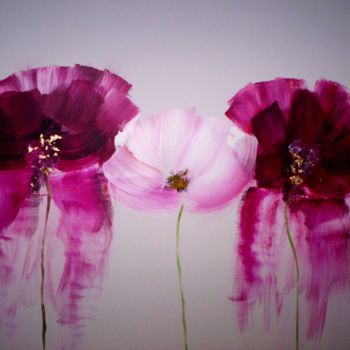 Painting titled "fleurs.jpg" by Jocelyne Iché, Original Artwork