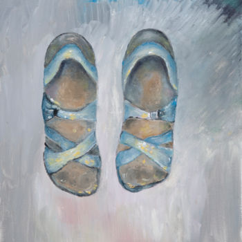 제목이 "Sandals on dust"인 미술작품 Larysa Jaromska로, 원작