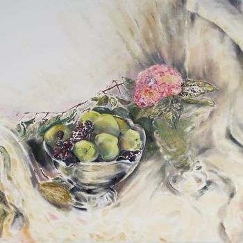 Pittura intitolato "Summer  fruits" da Larysa Jaromska, Opera d'arte originale, Olio