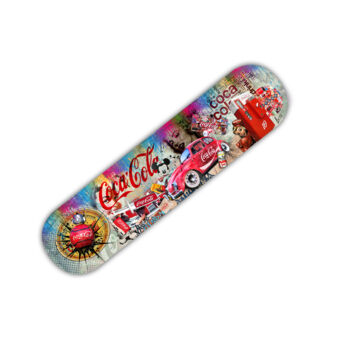 Digital Arts με τίτλο "Skateboard Coca Col…" από Lascaz, Αυθεντικά έργα τέχνης, Ψηφιακή ζωγραφική