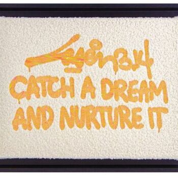 Art textile intitulée "Catch A Dream And N…" par Laser 3.14, Œuvre d'art originale, Broderie