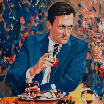 Peinture intitulée "Eat, drink" par Laszlo Juhasz, Œuvre d'art originale, Acrylique