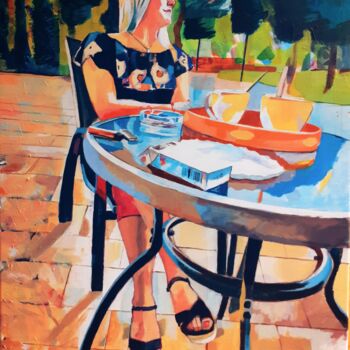 Painting titled "...and a summer fee…" by Laszlo Juhasz, Original Artwork, Acrylic