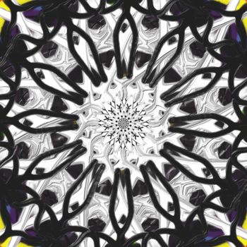 Peinture intitulée "abstract-black-whit…" par Digitalpainter, Œuvre d'art originale, Autre