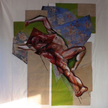 Pintura intitulada "Descente de croix" por Patrice Monnerie, Obras de arte originais